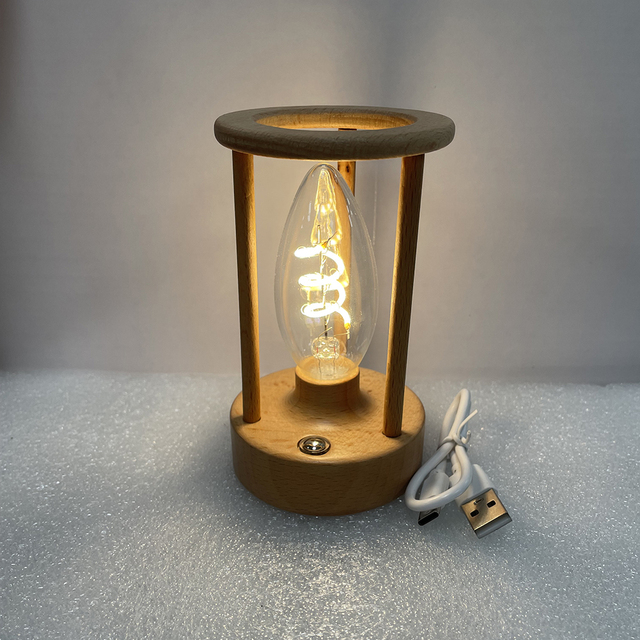 Morden Wireless USB Rechargeable Touch Dimmable Desk Table Candle Lamps New Design Cordless LED Table Lamp