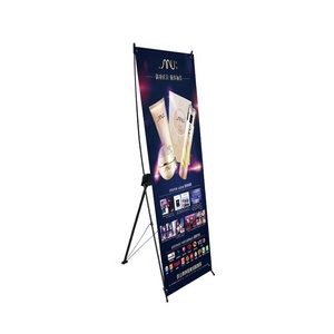 Supermercato X Stand Banner 60*160cm Roll up espositore negozi al dettaglio pubblicità cosmetica metallo costruzione cartone imballaggio - Product Image 6
