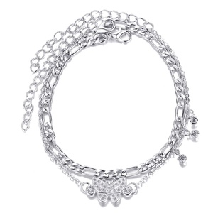 Cavigliere alla Moda a Doppio Strato con Ciondolo a Farfalla, Catena per <span class=keywords><strong>Piedi</strong></span> <span class=keywords><strong>Nudi</strong></span>, Gioielli Personalizzati per l'Estate e la Spiaggia - Product Image 1