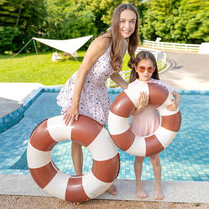 Flotador Inflable Rayado XLH-132-ABC, Redondo, para Piscina y Parque Acuático, Unisex, Talla Adulto, PVC Engrosado de 0.20mm - Product Image 4