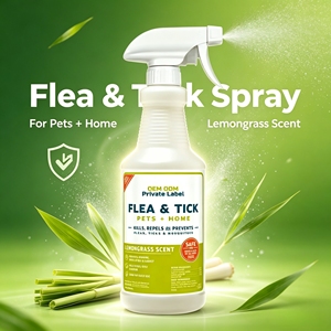 Spray Naturale Repellente per Pulci e Zecche per Cani e <span class=keywords><strong>Gatti</strong></span>, Profumo di Citronella, Trattamento Liquido per Animali Domestici, Casa, Letti e Tappeti - Product Image 2