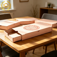 Boîte à pizza rectangulaire à tiroir, personnalisable, pour emporter, emballage alimentaire de qualité alimentaire, boîte de rangement pour aliments
