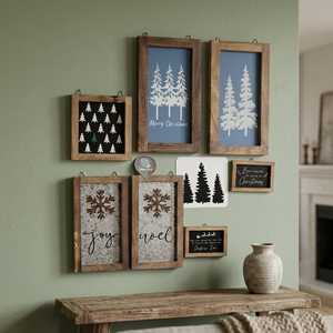 Rustic Wooden Shadow Box <b>Frame</b> Hanging Decoration ROMAN Style <b>Square</b> Painting <b>Frame</b> Black Color for Landscape Decor - Product Image 3