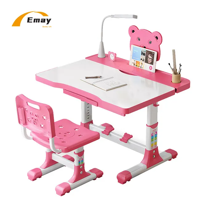 80*50cm nhà viết Kid bàn ghế đặt Nhựa Màu Xanh/Hồng nghiên cứu bảng và ghế