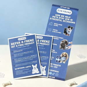 Custom Full Color Pet Brand Instruction <b>Card</b> Referral Reward Paper Business <b>Card</b> Dog Cartoon Referral <b>Gift</b> Flyer - Product Image 5