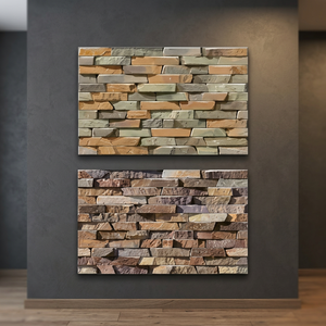 Conception de brique en pierre 3D 300x450mm bâtiment extérieur 12x18 céramique extérieur 30x45cm carreaux de mur vitrés d'élévation brillante - Product Image 6
