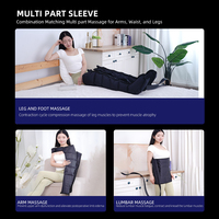Bottes de massage à compression d'air pour cuisses LEAMAI LM-A4 à 8 chambres, masseur de jambes, chaleur, circulation, soulagement de la douleur, 30-260 mmHg