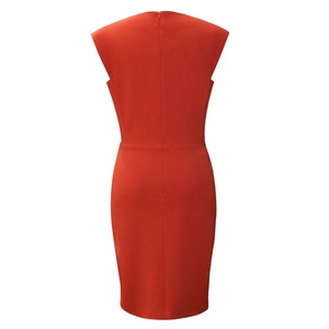 ชุดยูนิฟอร์มสำนักงานฤดูร้อนแบบไม่มีแขน คุณภาพสูงสำหรับผู้หญิงมืออาชีพ  สามารถซักได้  ออกแบบโลโก้ได้ตามต้องการ มีหลายขนาดให้เลือก ชุดทำงาน - Product Image 2