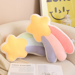 Oreiller en peluche super doux en forme de fleur, coussin en peluche adorable, nuage souriant, oreiller en peluche en forme de lune, étoile, décoration de la maison - Product Image 3