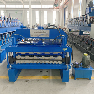 Máquina de Conformado de Rollos para Tejas de Hierro Esmaltado IBR, Lámina de Doble Capa, Techo Trapezoidal - Product Image 4
