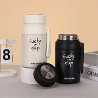 Tasse à eau isotherme créative et minimaliste pour couples ; Thermos en acier inoxydable 316 à isolation thermique ; Grande capacité pour le thé