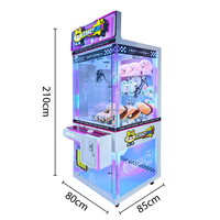 Machine de jeu d'arcade à monnayeur, machine à griffes simple pour peluches, joystick en cristal pour divertissement d'arcade