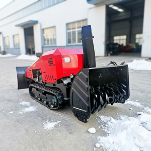 Souffleuse à neige robotisée télécommandée, souffleuse à neige professionnelle portable autopropulsée sans fil à batterie, à chenilles, à essence - Product Image 1