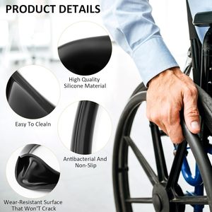 Fundas Personalizadas para <span class=keywords><strong>Ruedas</strong></span> <span class=keywords><strong>de</strong></span> <span class=keywords><strong>Silla</strong></span> <span class=keywords><strong>de</strong></span> <span class=keywords><strong>Ruedas</strong></span> (2 Piezas) y Cubiertas para Empuñaduras <span class=keywords><strong>de</strong></span> <span class=keywords><strong>Ruedas</strong></span> para <span class=keywords><strong>Silla</strong></span> <span class=keywords><strong>de</strong></span> <span class=keywords><strong>Ruedas</strong></span> <span class=keywords><strong>Invacare</strong></span>, Antideslizantes y Resistentes al Desgaste - Product Image 3