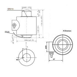 Für HM14C Säulen-Wägezelle 10T-<span class=keywords><strong>50T</strong></span> IP68-Schutz Vernickelter Legierungsstahl für Bodenwaagen und Wiegeanlagen - Product Image 1