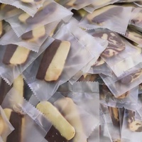 Sachet plat transparent personnalisable à fermeture arrière, emballage individuel transparent à ouverture facile pour donuts, gaufres, biscuits, produits de boulangerie et snacks