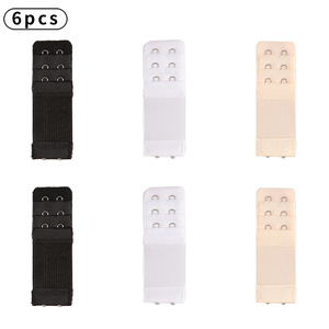 Customized 6pcs One Set Nylon <strong>Bra</strong> Elastic Band with 2 Hook 3 Row <strong>Bra</strong> <strong>Extension</strong> - Product Image 6