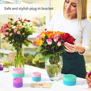 Spiral Ikebana Stem Holder Flower Arrangement Holder Waterproof Design Reusable Versatile Silicone Spiral DIY Bouquet Twister - Product Image 6