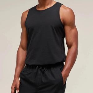 Débardeurs décontractés pour hommes en gros, 100% coton, anti-UV, écologiques, 180g, séchage rapide, performance, broderie machine - Product Image 2