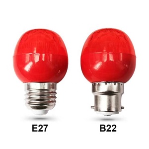 E27 B22 3W LED Lámpara de nido de abeja Bombilla de plástico rojo con pedestal de loto para santuario - Product Image 3