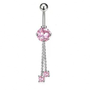 100 Tipos de Piercings de Ombligo de Acero Inoxidable con Circonita Rosa, Diseño de Mariposa, para Niños, Bodas, Unisex, Venta al Por Mayor - Product Image 5