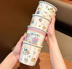 INS風エコ可愛い動物グラフィティ磁器マグカップ、漏れ防止、電子レンジ・食洗機対応、女の子向け - Product Image 3