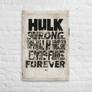 Retrato de Hulk en lienzo fino, para siempre - Product Image 4