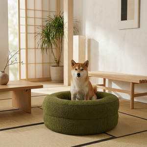 Canapé-lit <span class=keywords><strong>orthopédique</strong></span> de luxe en polaire Teddy pour animaux de compagnie (chiens et chats) avec rebord surélevé, antidérapant, pour la sieste et le repos – Vente en gros de produits de décoration intérieure haut de gamme - Product Image 4