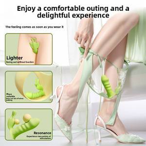 Female External Training Insertable <b>Vibrating</b> Masturbator Adult Sex Toys 10-Speed <b>Vibrator</b> Dildo Wearable Device Latex - Product Image 2