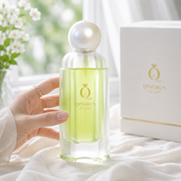 Flacons de parfum de haute qualité avec logo personnalisé, 100 ml, flacons de parfum en verre vides avec boîte d'emballage et couvercle personnalisé
