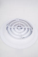Grille de Diffusion d'Air Conditionné Moderne Blanche Flexible, Revêtement Poudré, Murale, en Acier Inoxydable, Fabrication Chinoise