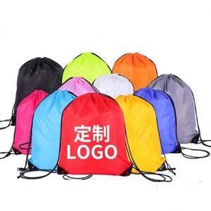 Custom Logo Polyester <b>Waterproof</b> Shoulder Pull Rope <b>Bag</b> Design Custom Fitness Pull Rope Promotional <b>Drawstring</b> Sportpacks - Product Image 1
