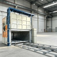 Four de vieillissement à chariot à 6 cadres, équipement économe en énergie pour usine d'extrusion d'aluminium de taille moyenne en Asie centrale