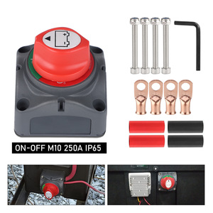 Interruptor automático M10 250A IP65, kit de desconexión de batería para autos, camiones, barcos, yates - Product Image 1