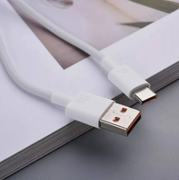 Kabel USB 1m pengisian cepat, kabel charger USB 6A tipe C untuk Huawei Xiaomi Android