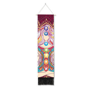<span class=keywords><strong>Tarot</strong></span> personnalisé Soleil Phase de Lune Tapisserie Macramé Coton Lin Gland Décor <span class=keywords><strong>À</strong></span> La Maison Sept Chakra Tenture Murale Chambre Art Peinture Décor - Product Image 6