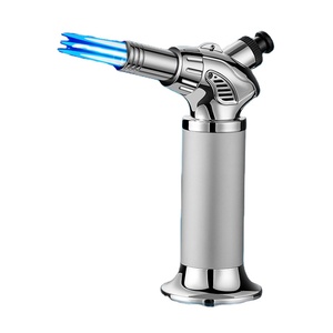 Nouveau briquet torche à trois flammes directes, grande flamme, briquet coupe-vent à trois flammes, vente en gros - Product Image 5