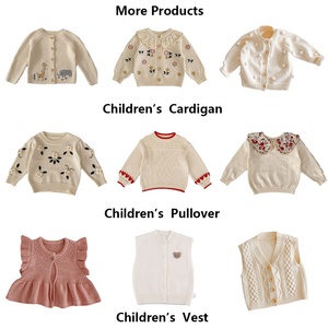 Ropa <span class=keywords><strong>de</strong></span> Otoño al por Mayor <span class=keywords><strong>para</strong></span> Bebés Niñas, Chaqueta <span class=keywords><strong>de</strong></span> Punto con <span class=keywords><strong>Cuello</strong></span> <span class=keywords><strong>de</strong></span> Volantes 100% Algodón, Suéter Cárdigan, Ropa <span class=keywords><strong>para</strong></span> Bebés Niñas - Product Image 4