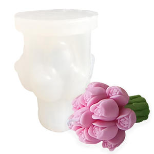 Stampo <span class=keywords><strong>per</strong></span> <span class=keywords><strong>Candele</strong></span> a Forma di Tulipani <span class=keywords><strong>per</strong></span> la Realizzazione di <span class=keywords><strong>Candele</strong></span>, Stampo 3D <span class=keywords><strong>in</strong></span> <span class=keywords><strong>Silicone</strong></span> <span class=keywords><strong>per</strong></span> Resina, Gesso, Argilla Polimerica, Decorazione <span class=keywords><strong>per</strong></span> la Casa, Stampo <span class=keywords><strong>in</strong></span> <span class=keywords><strong>Silicone</strong></span> Bouquet di Tulipani - Product Image 5