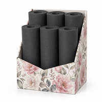 Tapis de yoga TPE monocolore antidérapant Yugaland pour entraînement professionnel, fabriqué en Chine