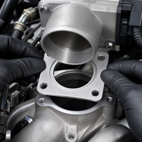 Joint d'adaptation pour boîtier papillon, en acier SPCC, SECC, acier inoxydable, aluminium, laiton, cuivre rouge, joint de remplacement personnalisé pour admission de moteur automobile