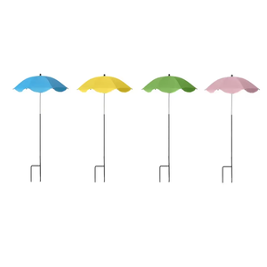 Parasol droit moderne d'extérieur à commande manuelle, en tissu nylon 190T et armature en fer, 64 cm, pour jardin, <span class=keywords><strong>lit</strong></span> de fleurs, plantes en pot, cour et protection solaire - Product Image 3