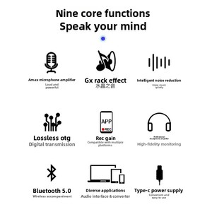 ซัมซั่น โซโล การ์ดเสียงภายนอกแบบ <span class=keywords><strong>USB</strong></span> สำหรับโทรศัพท์มือถือ คอมพิวเตอร์ สำหรับการถ่ายทอดสด บันทึกเสียง คาราโอเกะ เครื่องดนตรี จากประเทศจีน - Product Image 3