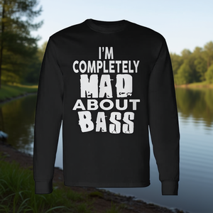 Camiseta de manga larga Mad About Bass, ropa de pesca - Product Image 3