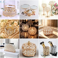 Support de bougie en fer forgé européen transfrontalier pour décoration de table de mariage et d'intérieur, accent pour dîner aux chandelles