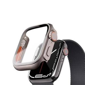 Cobertura completa parachoques PC duro impermeable CaseTempered vidrio pantalla Protector reloj cubierta para <span class=keywords><strong>Apple</strong></span> <span class=keywords><strong>Watch</strong></span> 8 7 6 <span class=keywords><strong>SE</strong></span> 44mm 45mm 42mm - Product Image 5