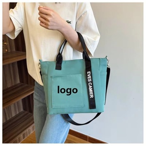 New Arrival Large Capacity Shoulder <b>Nylon</b> Crossbody Bag Simple Fashion Waterproof Recycled <b>Nylon</b> <b>Tote</b> Bag with Strap for Student - Product Image 3