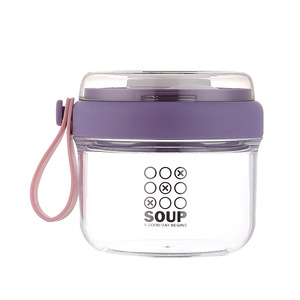 Gobelet à yaourt INS transfrontalier avec poignée, tasse portable pour flocons d'avoine et salade de fruits, pour soupes, bouillies et lait de soja, idéal pour étudiants et adultes - Product Image 5