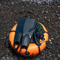 Bouée de Plongée Haute Visibilité Durable pour Apnée, Pêche Sous-Marine, Plongée Sous-Marine, Navigation, Kayak