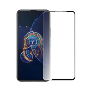9H 2.5D Clear Phone Screen Film Anti-Fingerprint Full Curved Tempered Glass Screen Protector for Asus Zenfone 8 Protective Glass